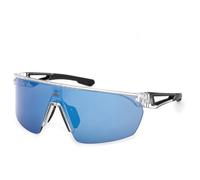 adidas eyewear - SP0103 Mirror Cat: 3 - Lunettes vélo - crystal / blue mirror