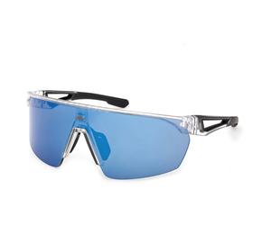 adidas eyewear - SP0103 Mirror Cat: 3 - Lunettes vélo - crystal / blue mirror