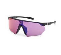 adidas eyewear - Women's SP0076 Mirror 02 - Lunettes vélo - matte black / violet mirror