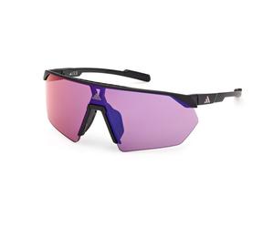 adidas eyewear - Women's SP0076 Mirror 02 - Lunettes vélo - matte black / violet mirror