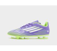 adidas Mixte Enfant F50 Club Firm Multi Ground Football Boots Kids Chaussures, Purple Rush/Cloud White/Lucid Lemon, 31 1/2 EU