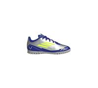 adidas F50 Club Football Boots Turf Chaussures, Silver met./Solar Yellow/Lucid Blue, 21 EU