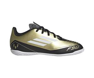 adidas F50 Club in j Messi, Chaussures, Gold met./FTWR White/Core Black,