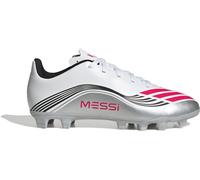 adidas Mixte Enfant F50 Messi Club Firm Multi Ground Football Boots Kids Chaussures, FTWR White/Lucid Red/Silver met, 35 1/2 EU