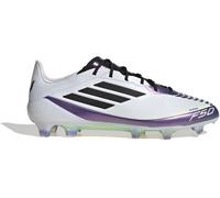 Adidas F50 Elite Adults Firm Ground Football Boots Blanc/Violet 9.5 (44) Male