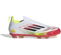 Adidas F50 Elite Laceless Firm Ground Boots Childrens Wht/Blck/Yell C12 (30.5) Male