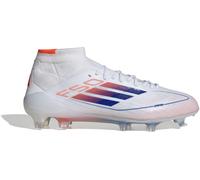 Adidas F50 Elite Mid-Cut Firm Ground Football Boots Womens Blanc/Bleu 4 (36.7) Female