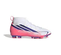 Adidas F50 Hyperfast Club Mid Fg/mg Junior Football Boots Blanc EU 37 1/3 Enfants