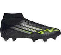 Adidas F50 League Adults Mid Soft Ground Football Boots Noir/Citron 11 (46) Male