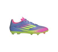 adidas F50 League Chaussures de football pour adulte Unisexe, Blue Fusion/Lucid Lemon/Lucid Pink, 7.5 Women/6.5 Men