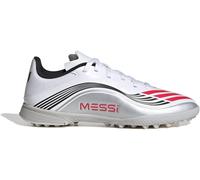 Adidas F50 League Childrens Astro Turf Football Boots Blanc/Rouge C12 (30.5) Male