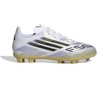 Adidas F50 League Childrens Firm Ground Football Boots Blanc/Noir/Or C11 (29) Male