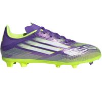 Adidas F50 League Childrens Firm Ground Football Boots Violet/Blanc C13 (31.5) Male