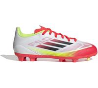 Adidas F50 League Junior Firm Ground Football Boots Blanc/Rouge 4.5 (37.3) Male