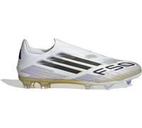 Adidas F50 League Laceless Adults Firm Ground Football Boots Blanc/Noir/Or 8.5 (42.7) Male