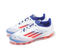 adidas F50 League MG J White Blue Orange Kids Youth Soccer Spikes IF1370
