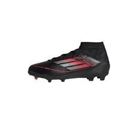 adidas F50 League Mid Football Boots FG/MG Kids, Basket Unisexe, Core Black/Iron met./Lucid Red,
