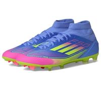 adidas F50 League Mid Top Firm Multi Ground Soccer Cleats Baskets pour femme, Blue Fusion Lucid Lemon Lucid Pink, 42 EU