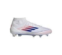 adidas F50 Pro Mid Chaussures de football pour femme, White Lucid Blue Solar Red, 44 EU