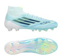 adidas F50 Sparkfusion Elite Mid Cut Fg/ag Ice Cold Precision - Almond Blue/dune Pearl/jaune Hi-res Femme 36⅔