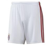adidas FC Bayern Munich Replica Domicile Short Garçon, Blanc/FCB True Red, FR : 164 cm (Taille Fabricant : 164 cm)