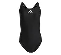 adidas Femme 3 Bar Logo Swimsuit, Black / White, 38