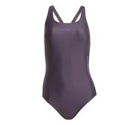 adidas Femme 3 Stripes C-Back Swimsuit, Aurora Black/Aurora Plum, 40