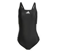 Adidas Femme 3 Stripes C-Back Swimsuit, Black/White, 44