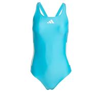 adidas - Women's 3 Stripes Bold Swimsuit - Maillot de bain - 44 - lucid cyan / white