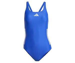 Adidas Femme 3 Stripes C-Back Swimsuit, Semi Lucid Blue/Violet Tone, 36
