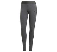adidas Femme 3 Stripes Leggings , Dark Grey Heather / Black, L