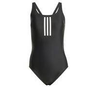 adidas Femme 3 Stripes Rubber Graphic Swimsuit, Black, 40
