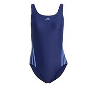 adidas Femme 3-Stripes Swimsuit, Victory Blue / Blue Fusion, 30