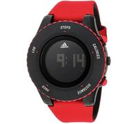 ADIDAS FEMME 45MM BRACELET TOILE ROUGE BOITIER PLASTIQUE QUARTZ MONTRE ADP3278