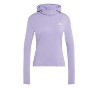 adidas Femme Adi365 Running Essentials Winterized Hooded Long Sleeve Sweatshirt, Magic Lilac, XXL
