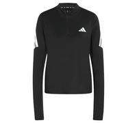 adidas Femme Adi365 Running Iconic Half Zip Sweatshirt, Black, XS
