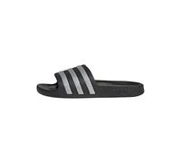 adidas Femme Adilette Aqua Slides Sandal, Core Black/Silver Met./Silver Met., 43 EU