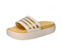 adidas Femme Adilette Platform Slides, crystal sand/gold met/semi spark, 40.5 EU