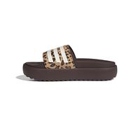 adidas Femme Adilette Platform Slides Tongues, Shadow Brown/Cloud White/Magic Beige, 38 EU