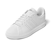 adidas Femme Advantage 2.0 Basket, Blanc, Gris, Argent métallisé, 40 EU