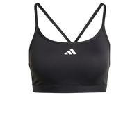 adidas Femme AeroReact Training 3Stripes Bra, Black, L