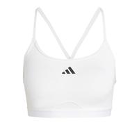 adidas Femme AeroReact Training 3Stripes Bra, White, M