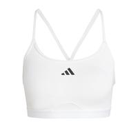 adidas Femme AeroReact Training 3Stripes Bra, White, XL