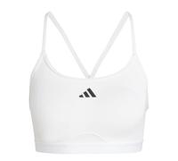 Adidas Femme AeroReact Training 3Stripes Bra, White, XS