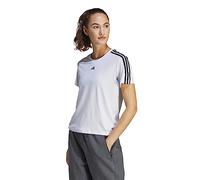 adidas Femme AEROREADY Train Essentials 3-Stripes Tee, White/Black, L