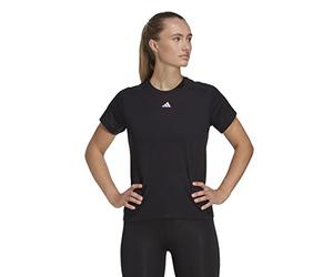 adidas Femme AEROREADY Train Essentials Minimal Branding Crewneck Tee, Black, XL