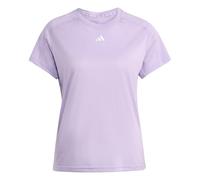 adidas Femme AEROREADY Train Essentials Minimal Branding Crewneck Tee, Powder Plum/White, L