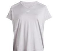 Adidas Femme AEROREADY Train Essentials Minimal Branding V-Neck Tee (Plus Size), Glory Grey, XL Plus