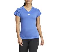 adidas Femme AEROREADY Train Essentials Minimal Branding V-Neck Tee, Semi Lucid Blue, S