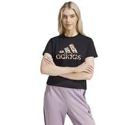 adidas Femme Animal Print Graphic Tee, Black, XS